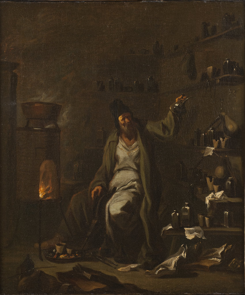 Detail of An Alchemist by Anonymous