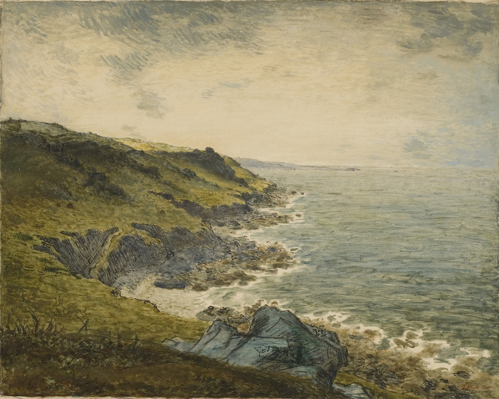 Detail of Coast at Gréville by Anonymous