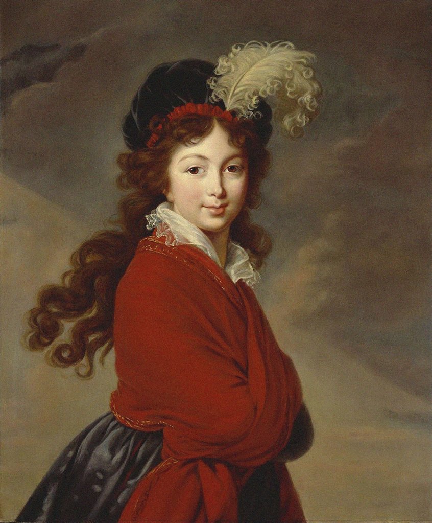 Detail of Portrait of Duchess Anna Feodorovna of Russia, Princess Juliane of Saxe-Coburg-Saalfeld, by Anonymous
