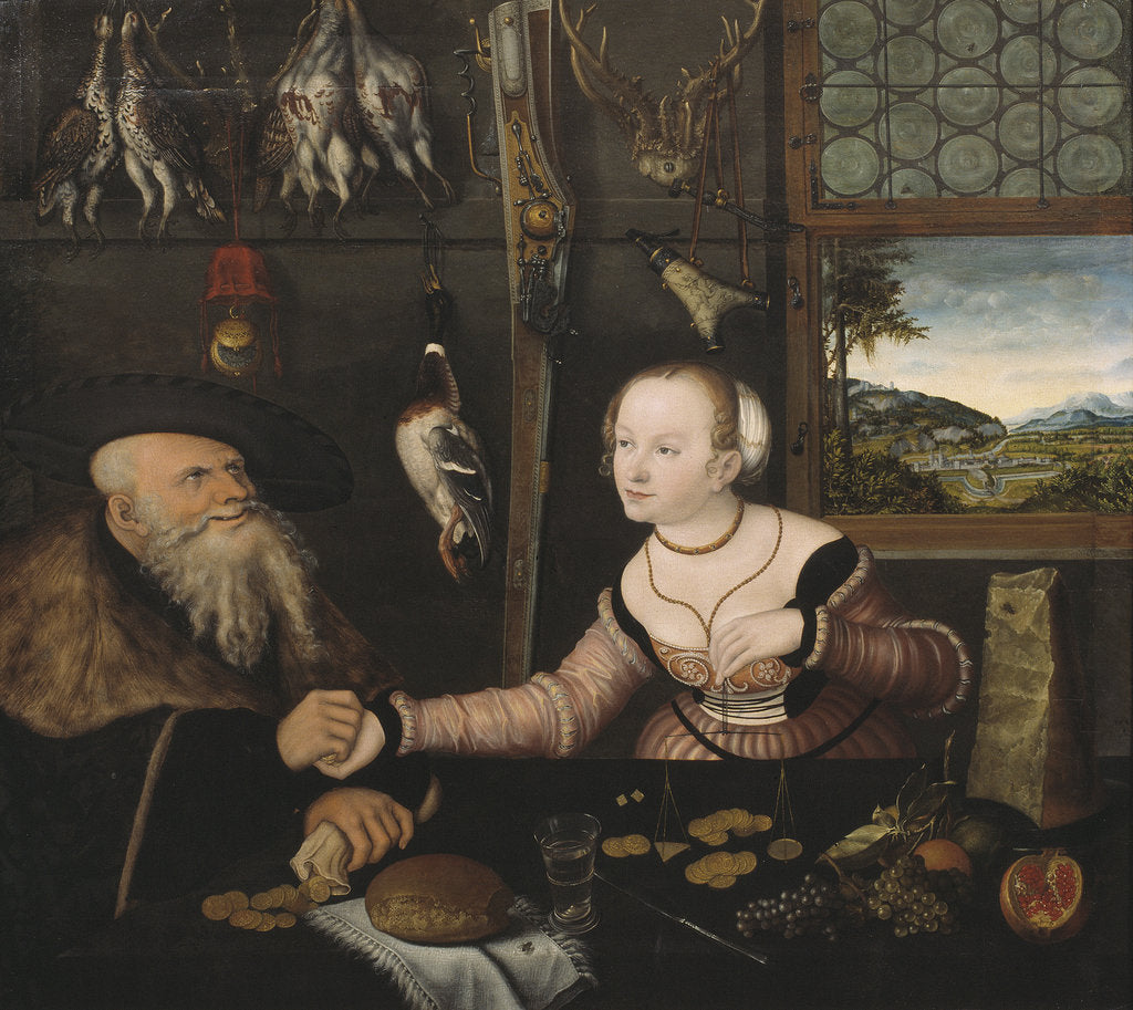 Detail of The Ill-matched Couple, 1532 by Anonymous