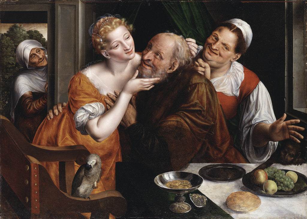 Detail of The Ill-matched Couple, 1566 by Anonymous