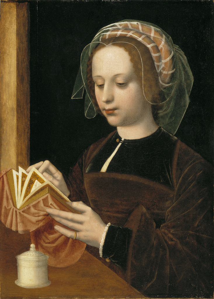 Detail of Mary Magdalene Reading by Anonymous