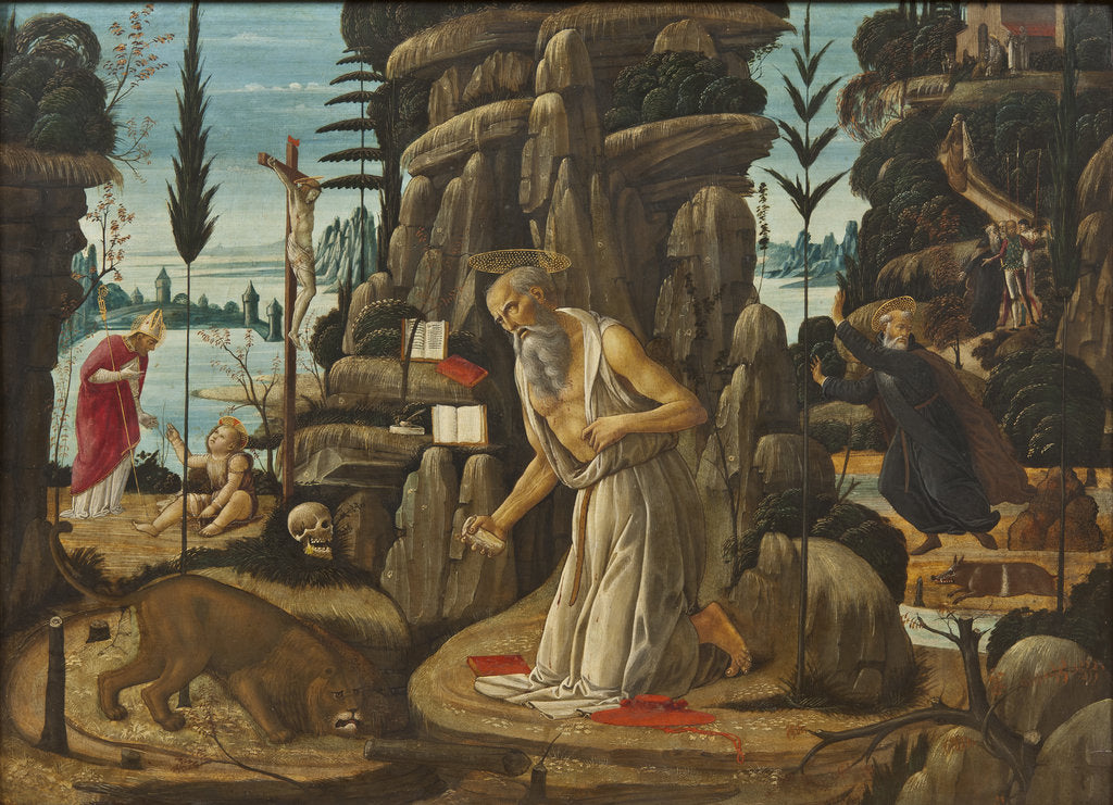 Detail of The Penitent Saint Jerome by Anonymous
