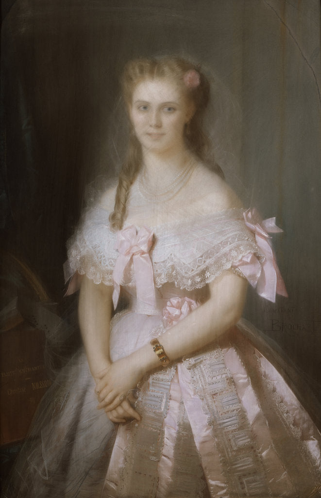 Detail of Portrait of Christine Nilsson by Anonymous