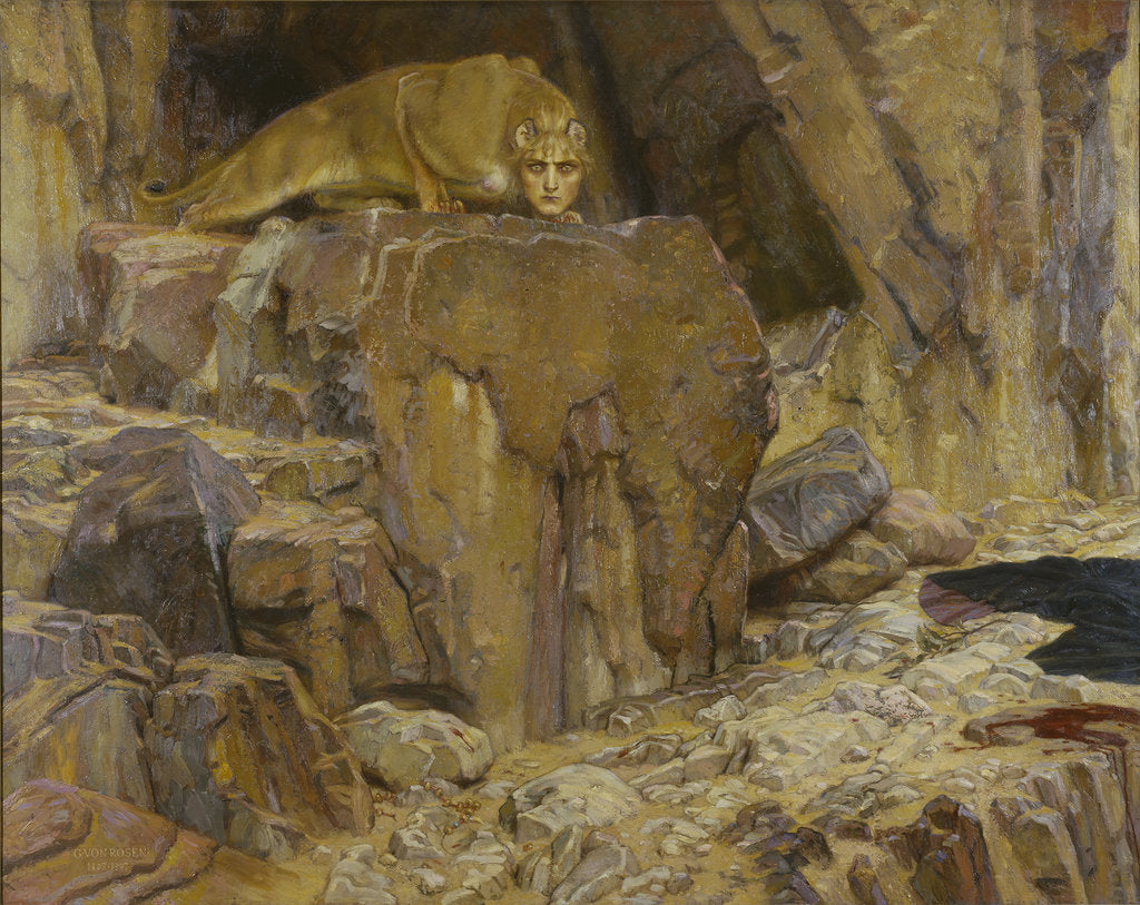 Detail of The Sphinx, 1887 by Anonymous