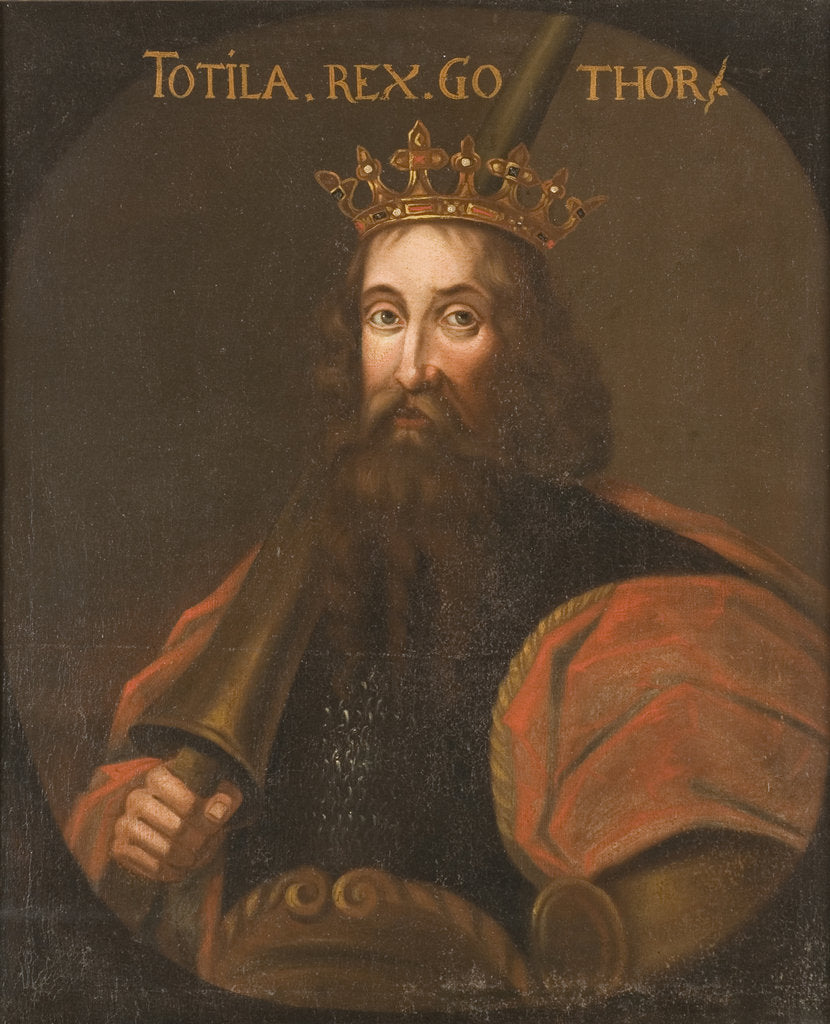 Detail of Totila, King of the Ostrogoths by Anonymous