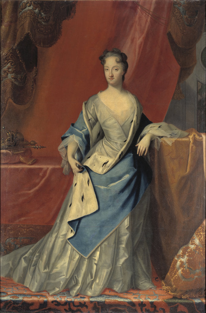 Detail of Portrait of Ulrika Eleonora, Queen of Sweden by Anonymous