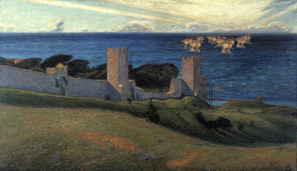 Detail of Vision. Scene from Visby, 1894 by Anonymous