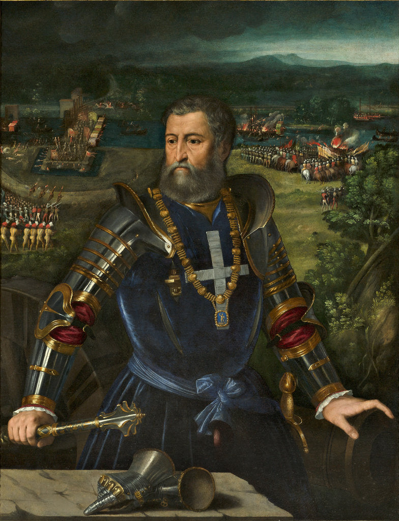 Detail of Portrait of the Duke Alfonso I dEste, 1534 by Anonymous