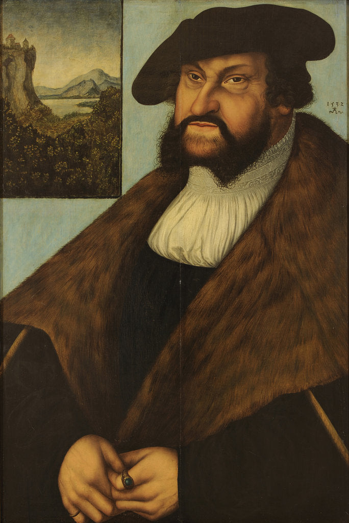 Detail of Johann the Steadfast, Elector of Saxony, 1532 by Anonymous