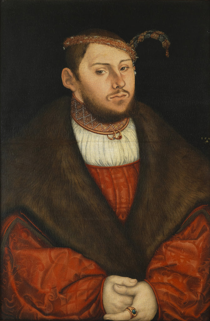 Detail of John Frederick I, Elector of Saxony, 1526 by Anonymous
