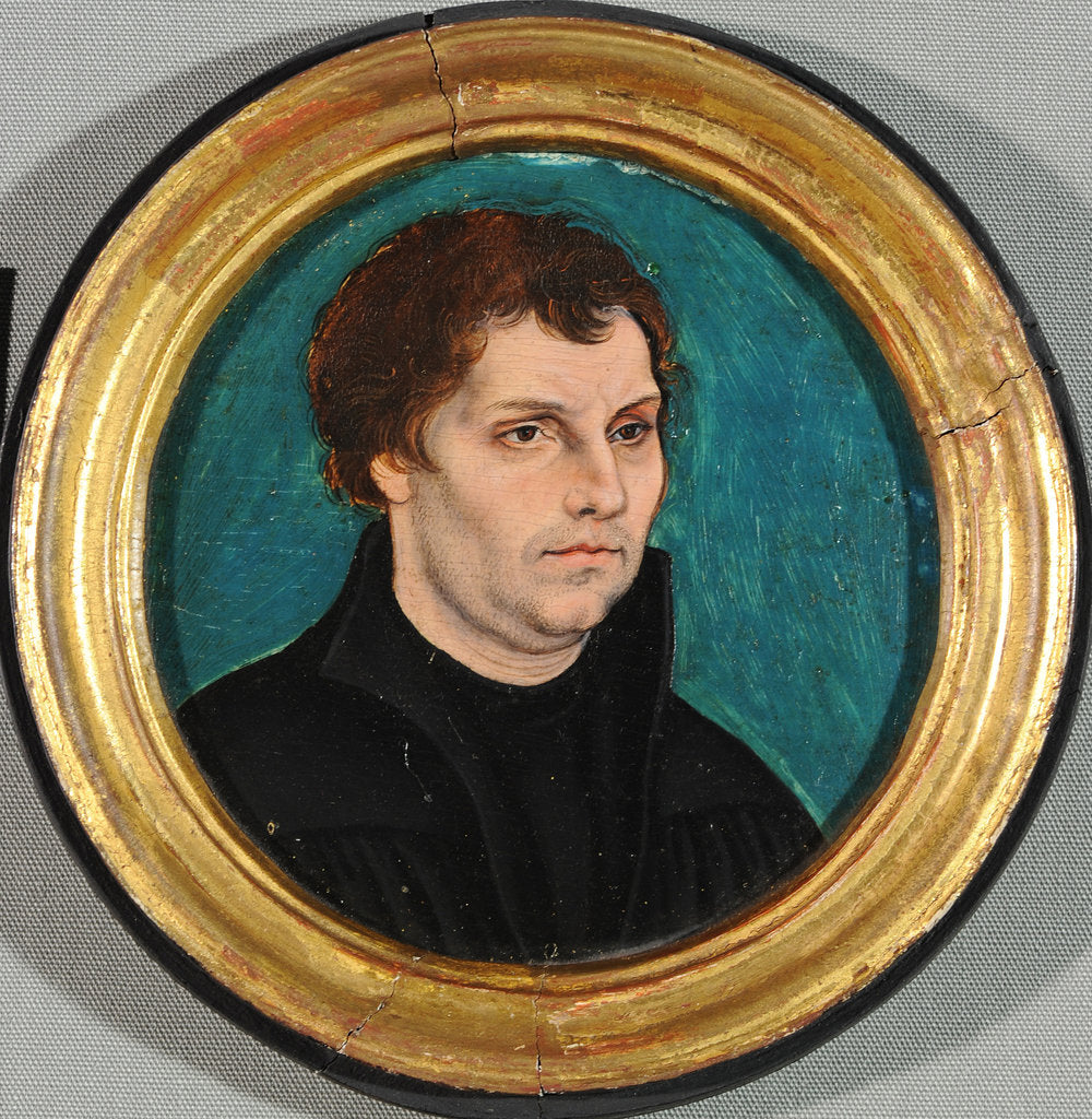 Detail of Portrait of Martin Luther, 1525 by Anonymous