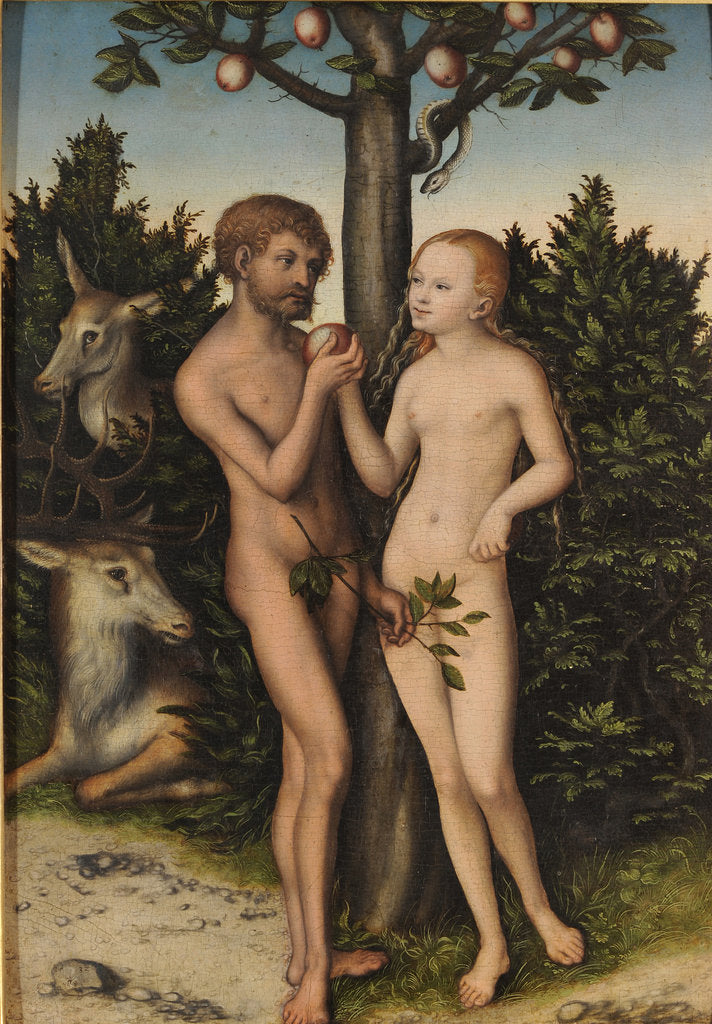 Detail of Adam und Eva (The Fall), 1532 by Anonymous