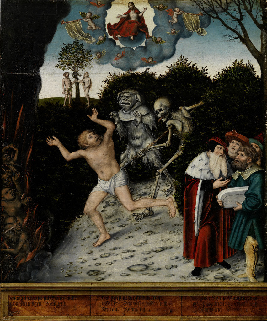 Detail of Allegory of Law and Grace, 1529 by Anonymous