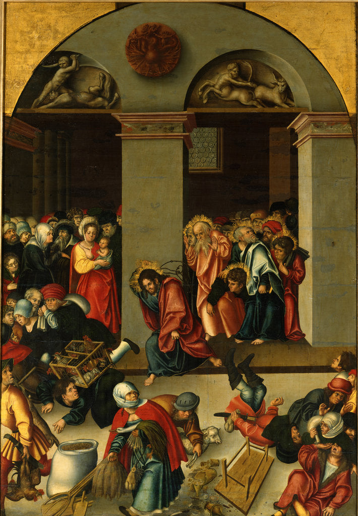 Detail of Christ Driving the Money Changers from the Temple, c. 1510 by Anonymous