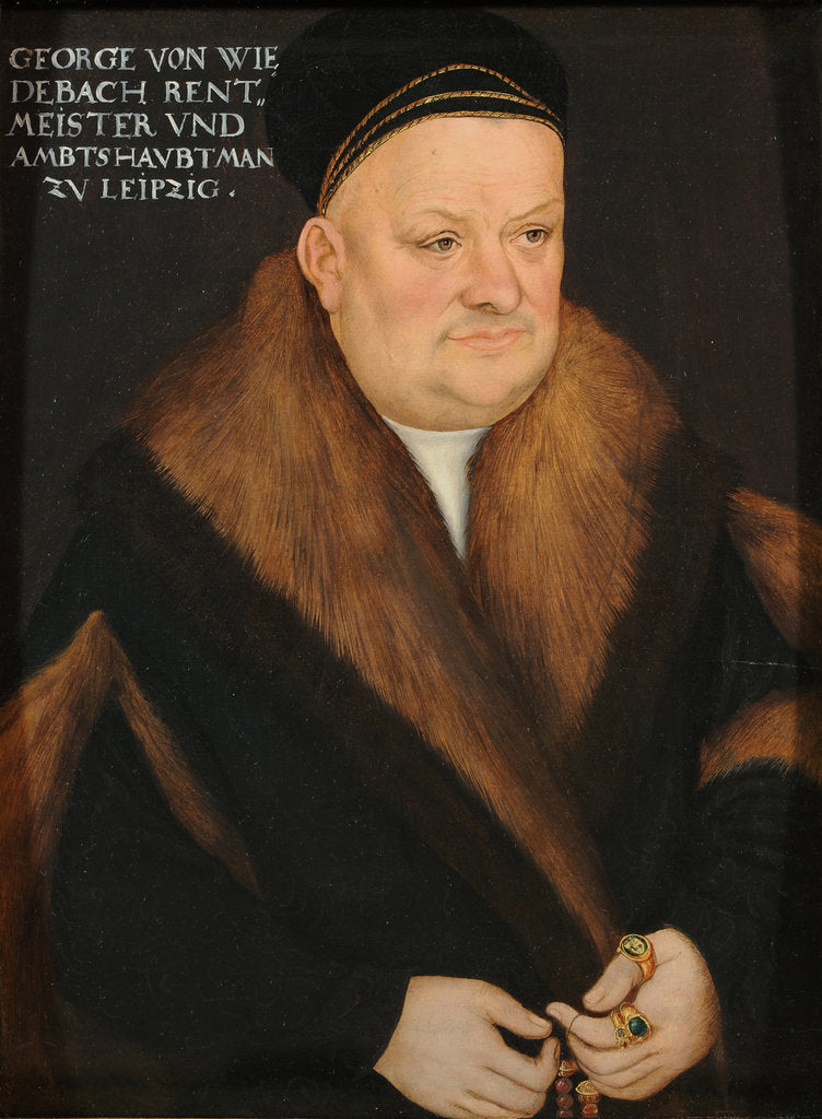 Detail of Portrait of Georg von Wiedebach, ca 1524 by Anonymous