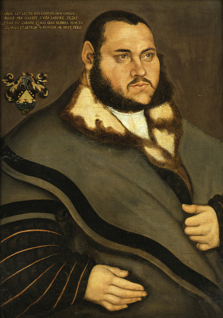 Detail of Portrait of Johann Carion, ca 1530 by Anonymous