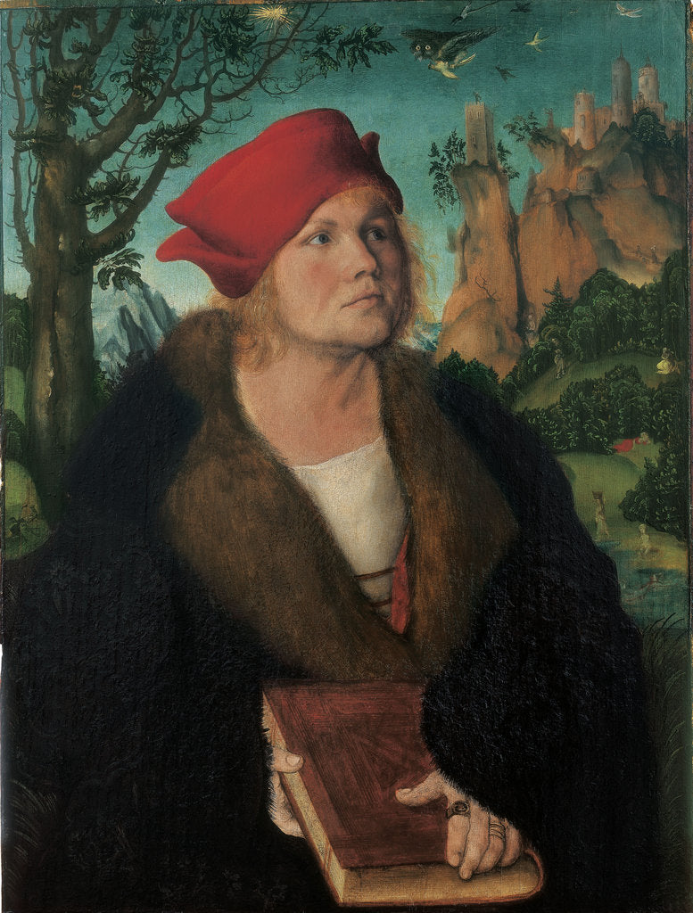 Detail of Portrait of Dr. Johannes Cuspinian, c. 1502-1503 by Anonymous