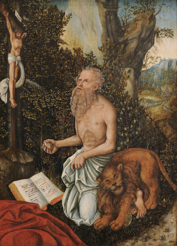 Detail of Saint Jerome, ca 1516-1518 by Anonymous