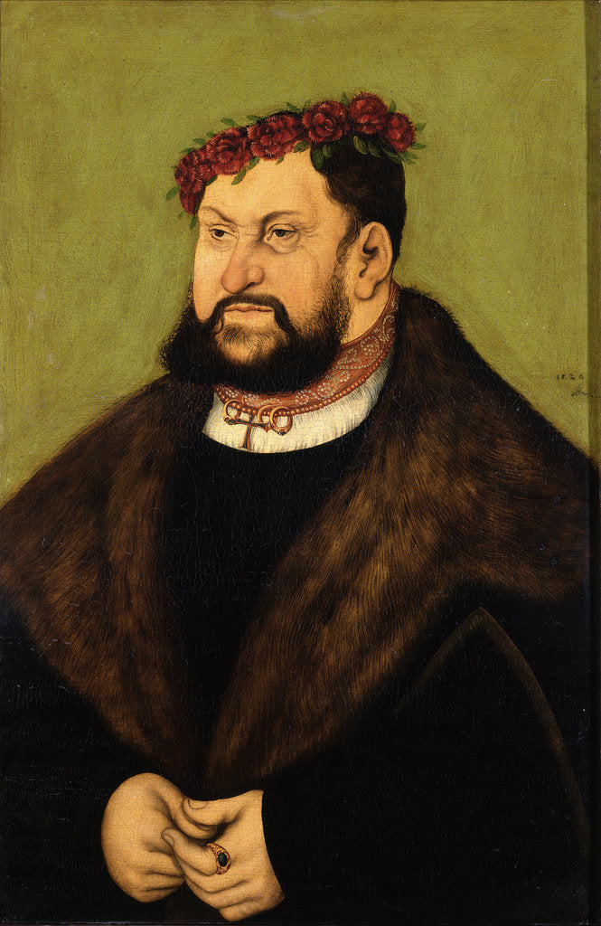 Detail of Johann the Steadfast, Elector of Saxony, 1526 by Anonymous