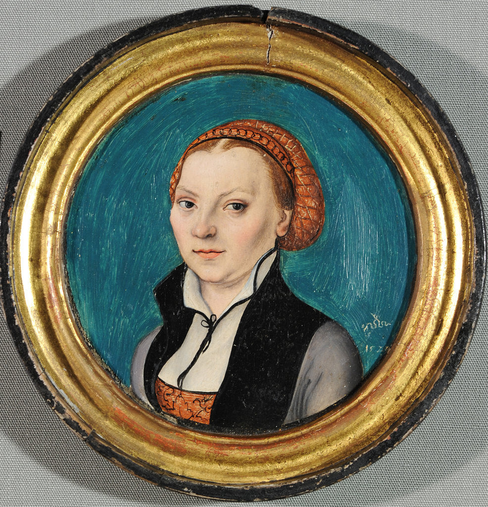 Detail of Portrait of Katharina von Bora, 1525 by Anonymous