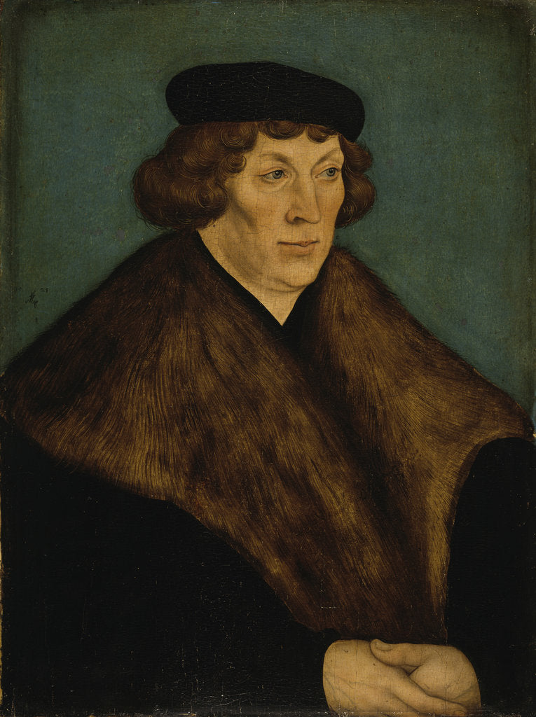 Detail of Portrait of Count Palatine Philipp of the Rhein, Bishop of Naumburg and Bishop of Freising (1480-154 by Anonymous