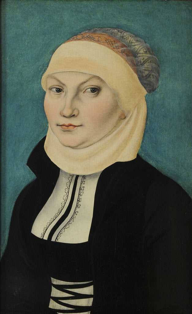 Detail of Portrait of Katharina Luther, née Katharina von Bora, 1528 by Anonymous