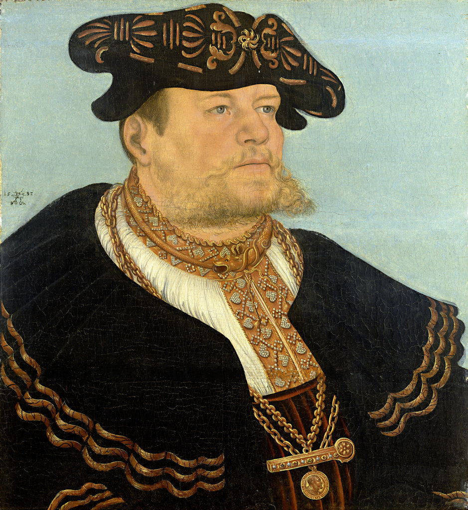 Detail of Portrait of the Chancellor Gregor Brück, 1533 by Anonymous