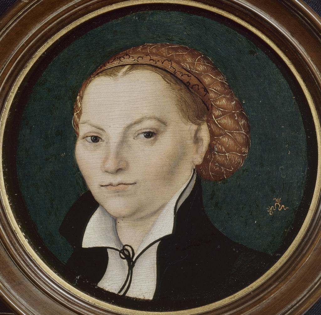 Detail of Portrait of Katharina Luther, née Katharina von Bora, c. 1525 by Anonymous