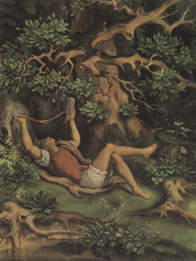 Detail of In the Forest. The Youths Magic Horn (Im Walde. Des Knaben Wunderhorn), 1848 by Anonymous