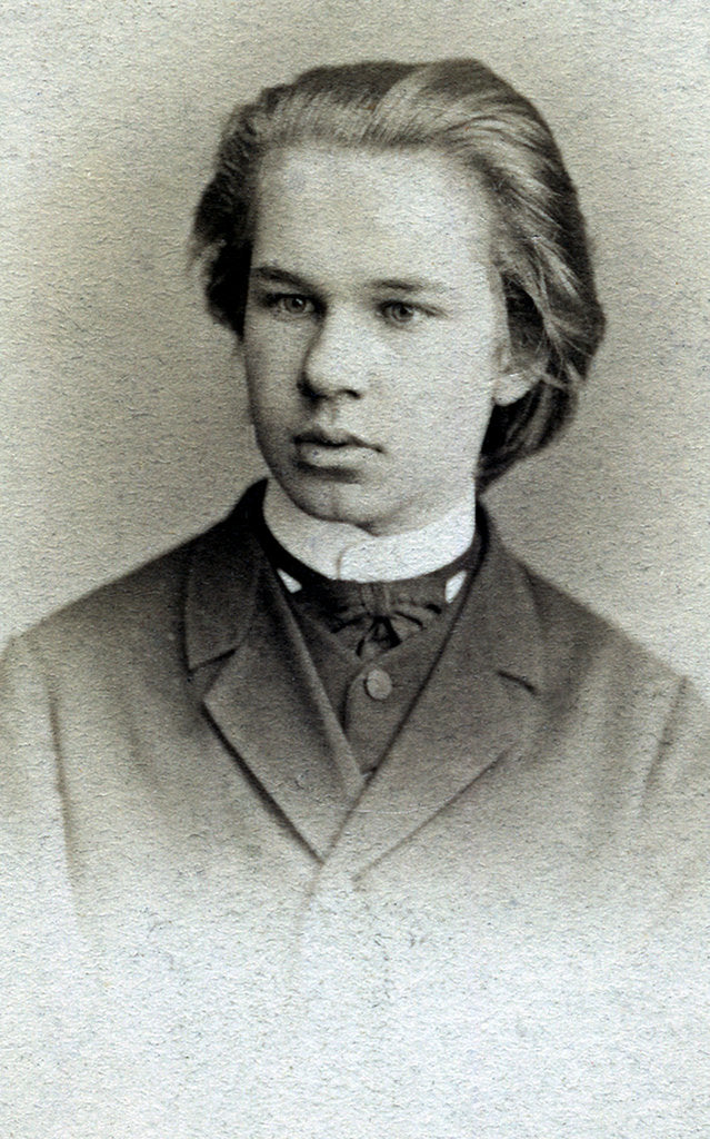 Detail of Portrait of the Composer Sergei Ivanovich Taneyev as student of the Conservatory, 1870s by Anonymous