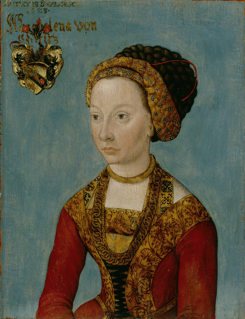 Detail of Portrait of a bride, ca 1502-1504 by Anonymous