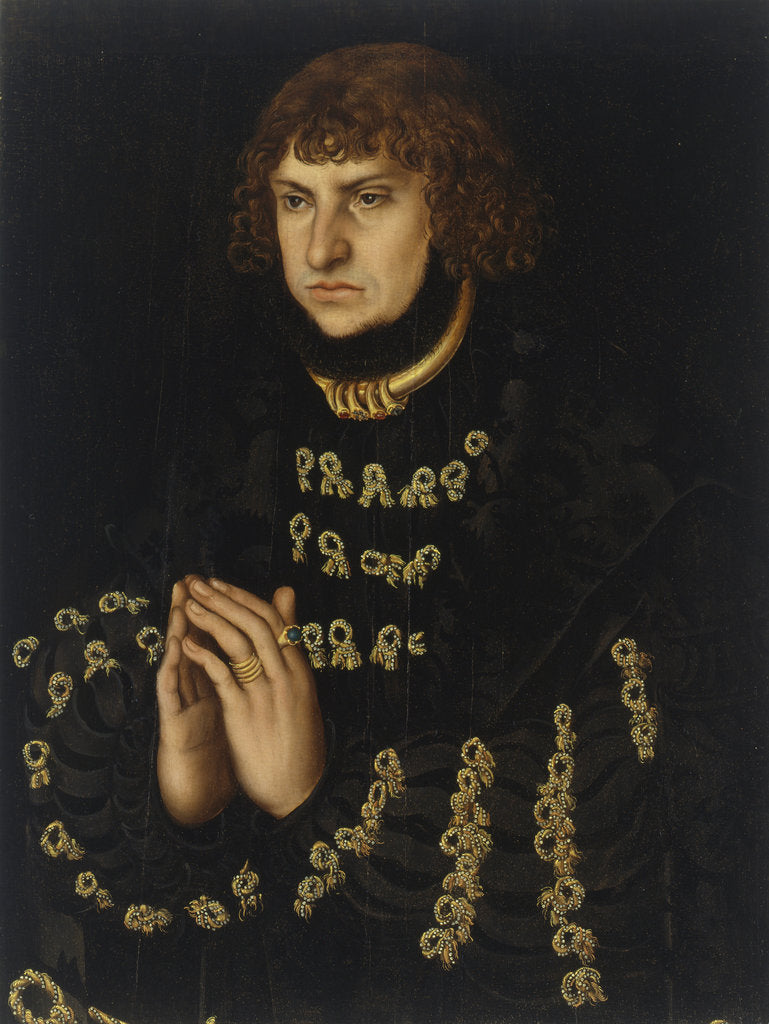 Detail of Johann the Steadfast, Elector of Saxony, ca 1515 by Anonymous