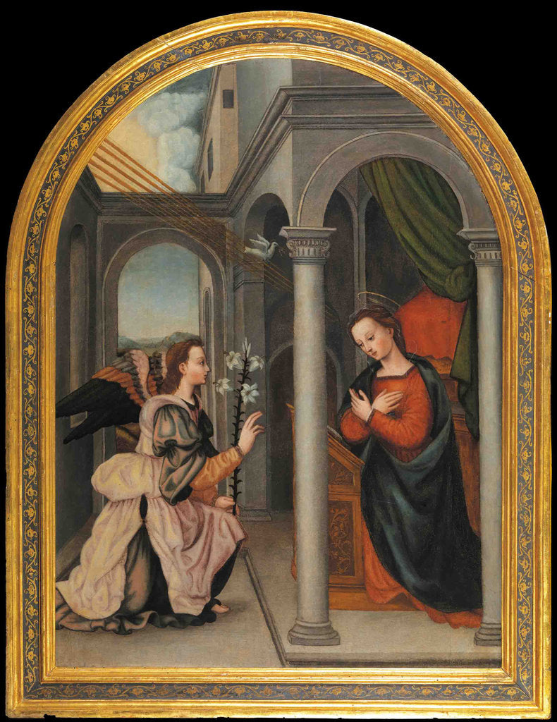 Detail of The Annunciation by Anonymous
