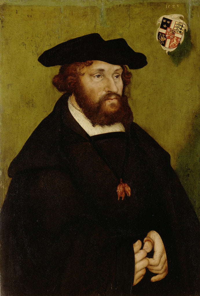 Detail of Portrait of the King Christian II of Denmark, 1523 by Anonymous
