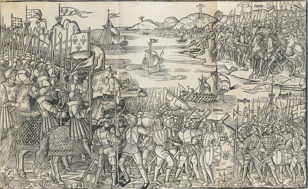 Detail of The siege of Constantinople. From: Peregrinatio in terram sanctam, 1486 by Anonymous