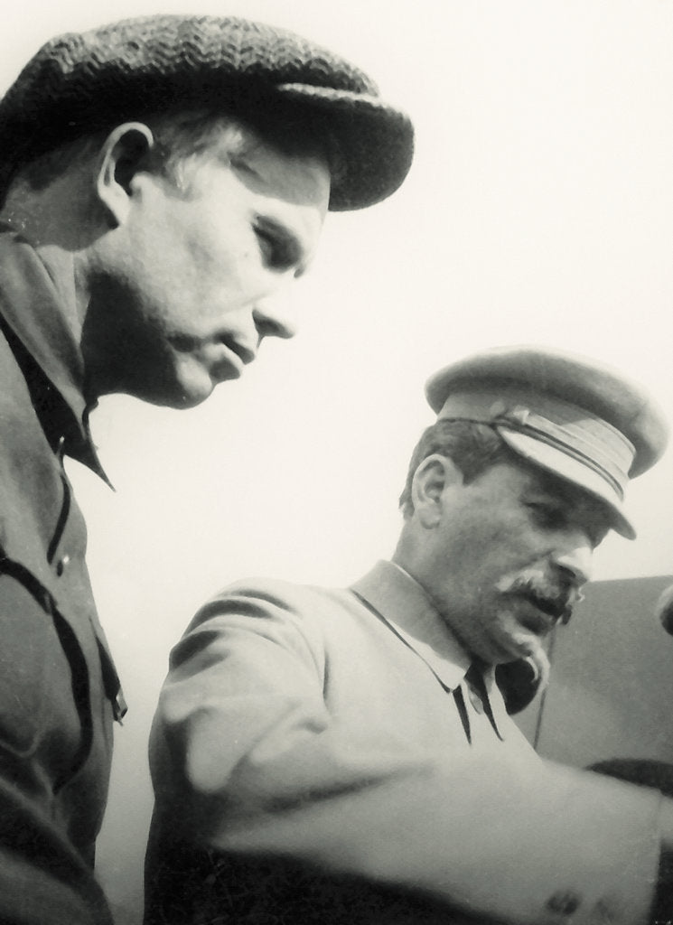 Detail of Joseph Stalin and Nikita Khrushchev, May 1, 1932, 1932 by Anonymous