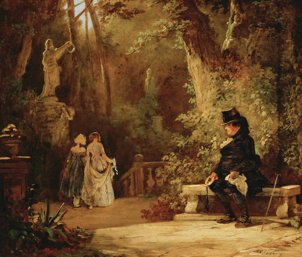 Detail of The Widower, ca 1860 by Anonymous
