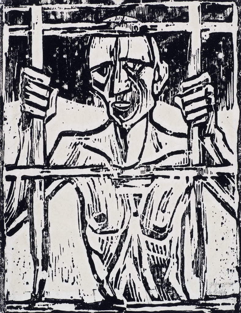 Detail of The prisoner, 1918 by Anonymous
