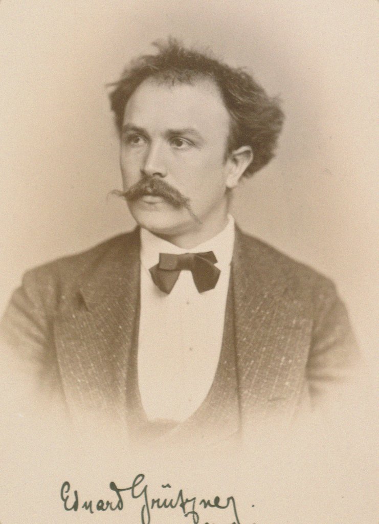 Detail of Eduard von Grützner by Anonymous