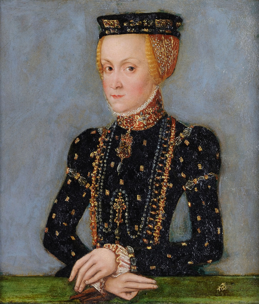 Detail of Portrait of Anna Jagiellon, Queen of Poland, c. 1565 by Anonymous
