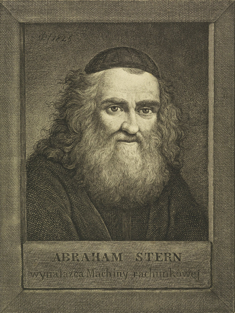 Detail of Portrait of the inventor Abraham Stern (1760s-1842), 1825 by Anonymous