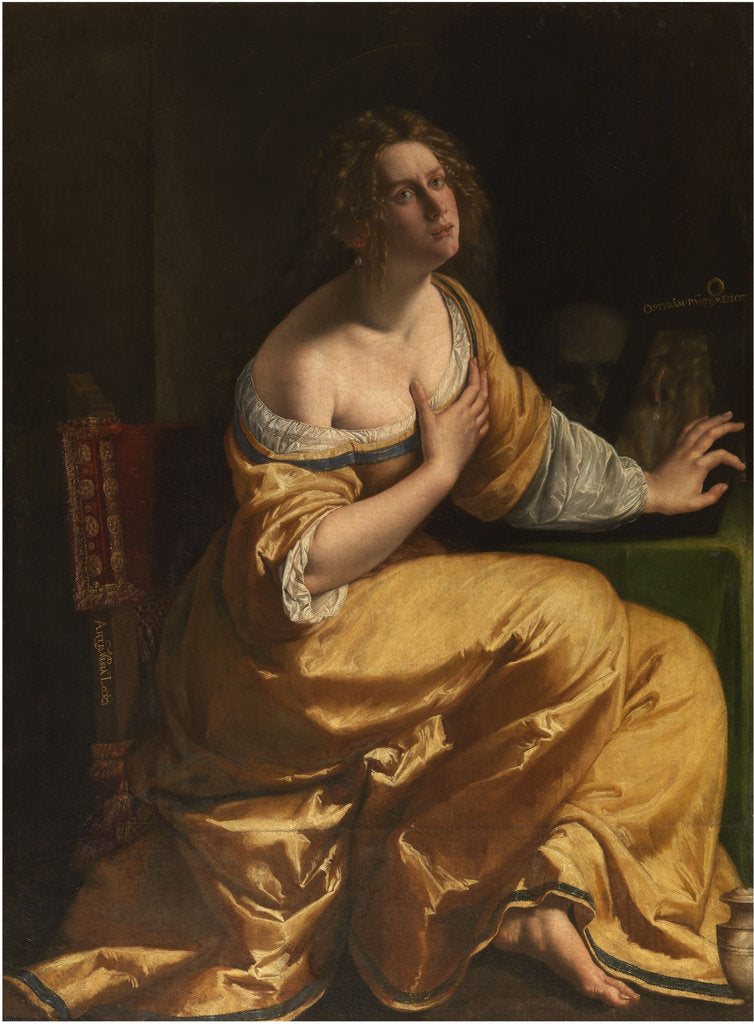 Detail of Self-Portrait as Mary Magdalene, c. 1618 by Anonymous