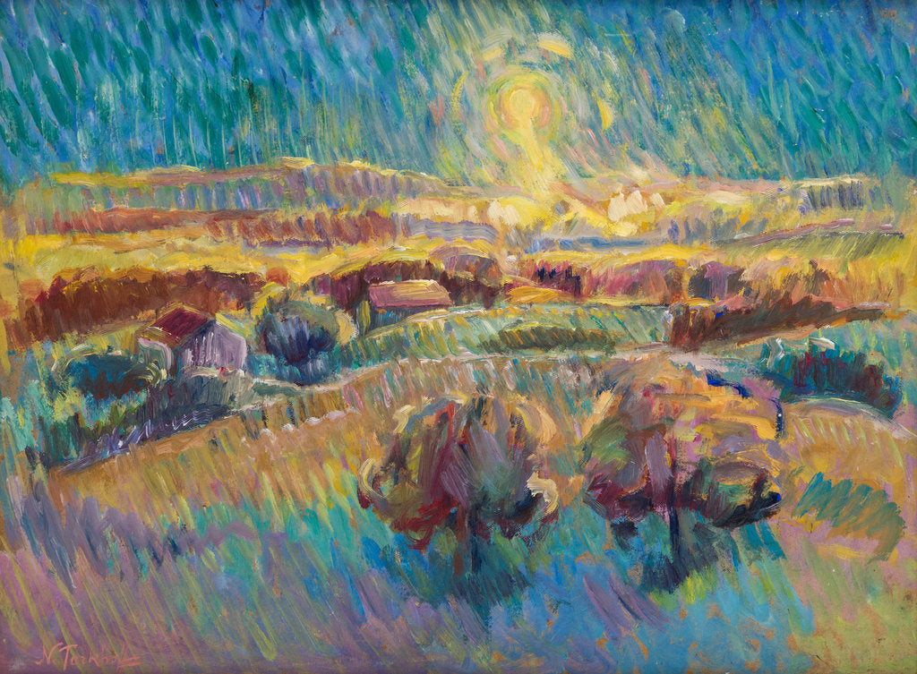 Detail of Storm in the Countryside by Anonymous