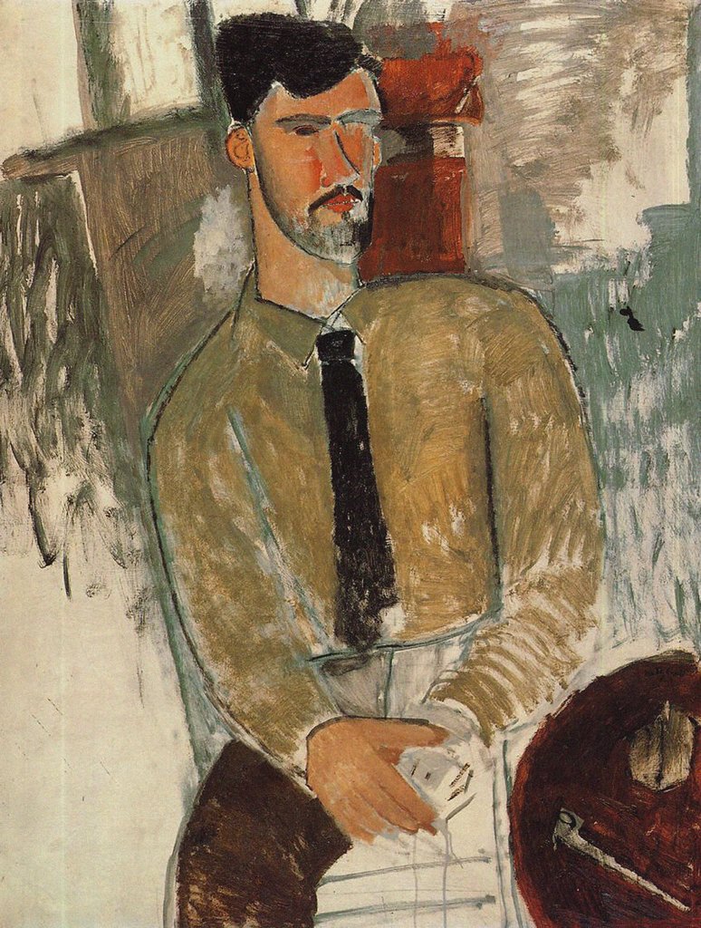 Detail of Portrait of Henri Laurens, 1915 by Anonymous