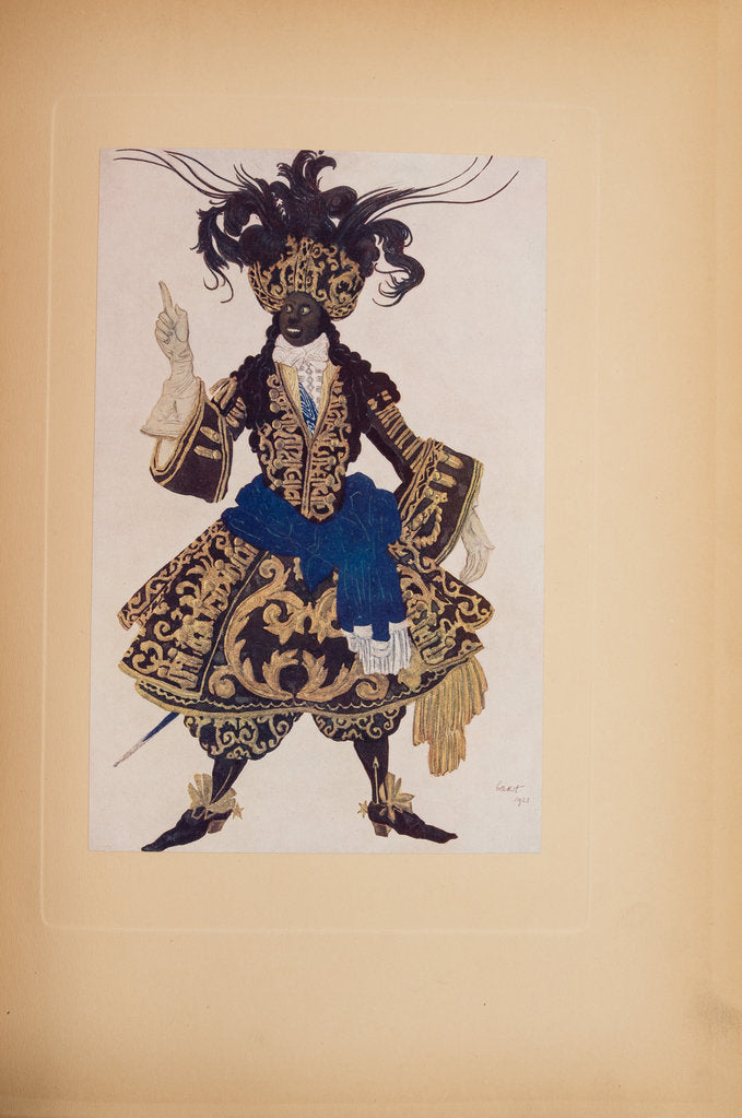 Detail of Costume design for the ballet Sleeping Beauty by P. Tchaikovsky, 1921 by Anonymous