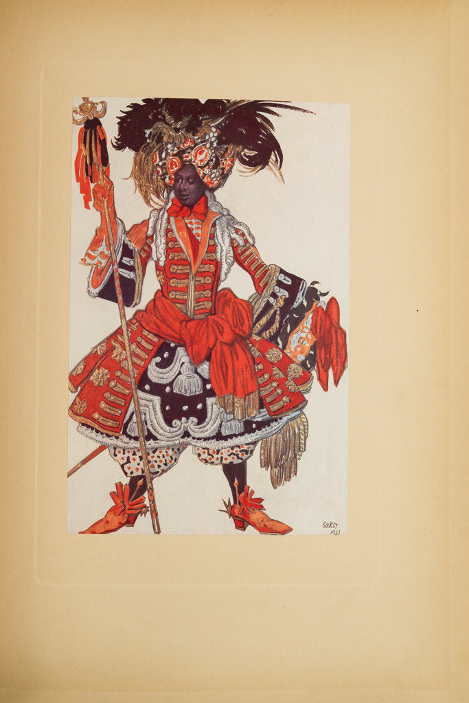 Detail of Costume design for the ballet Sleeping Beauty by P. Tchaikovsky, 1921 by Anonymous