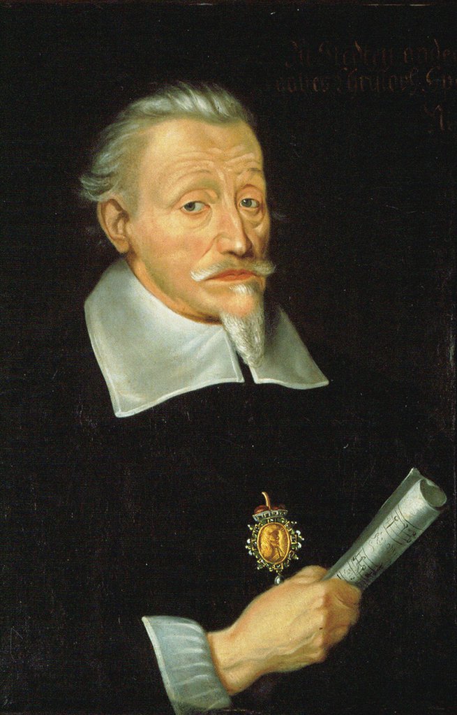 Detail of Portrait of the composer Heinrich Schütz, c. 1650-1660 by Anonymous