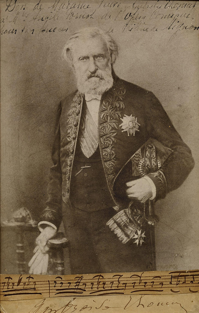 Detail of Portrait of the composer Ambroise Thomas, 1890s by Anonymous
