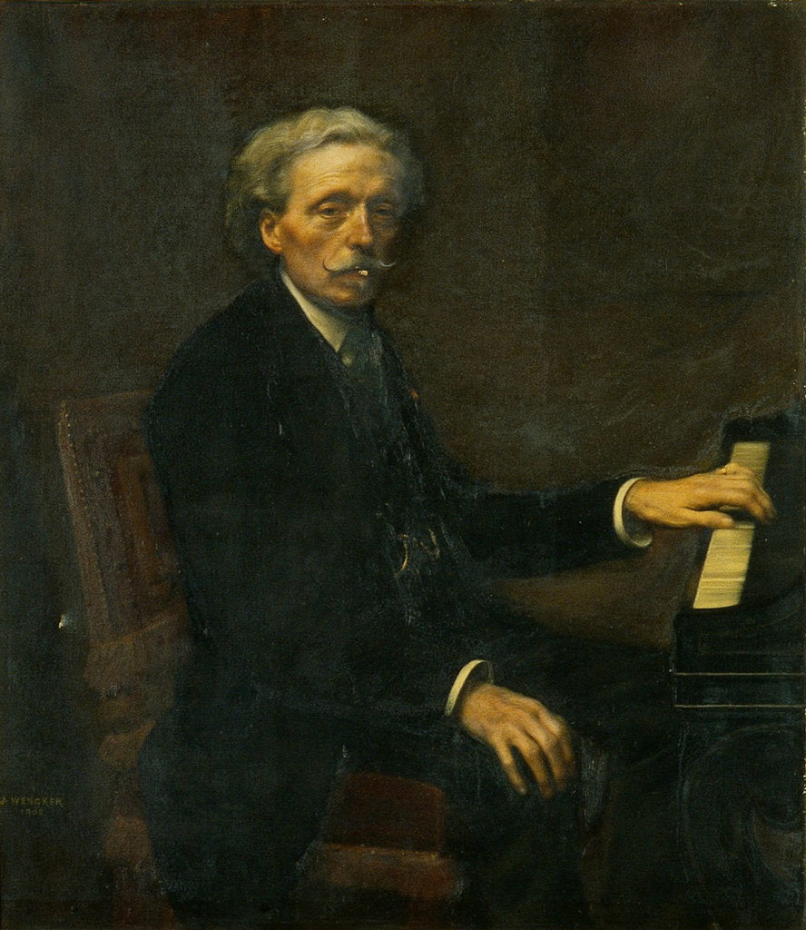Detail of Portrait of the composer Louis Diémer, 1908 by Anonymous